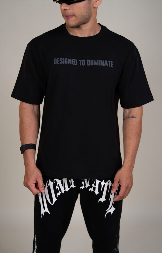 IRON WILL PERFORMANCE - BLACK TSHIRT (Oversized)
