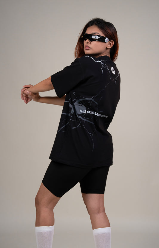 BORN IN THE SHADOW - BLACK TSHIRT (Oversized)