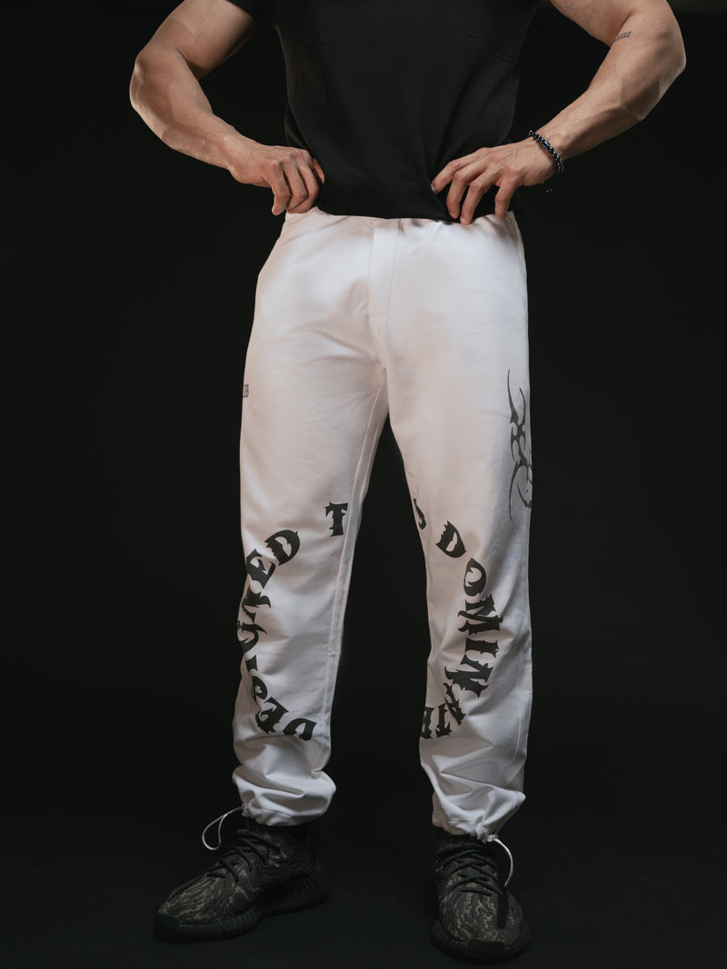DESIGNED TO DOMINATE - WHITE JOGGER