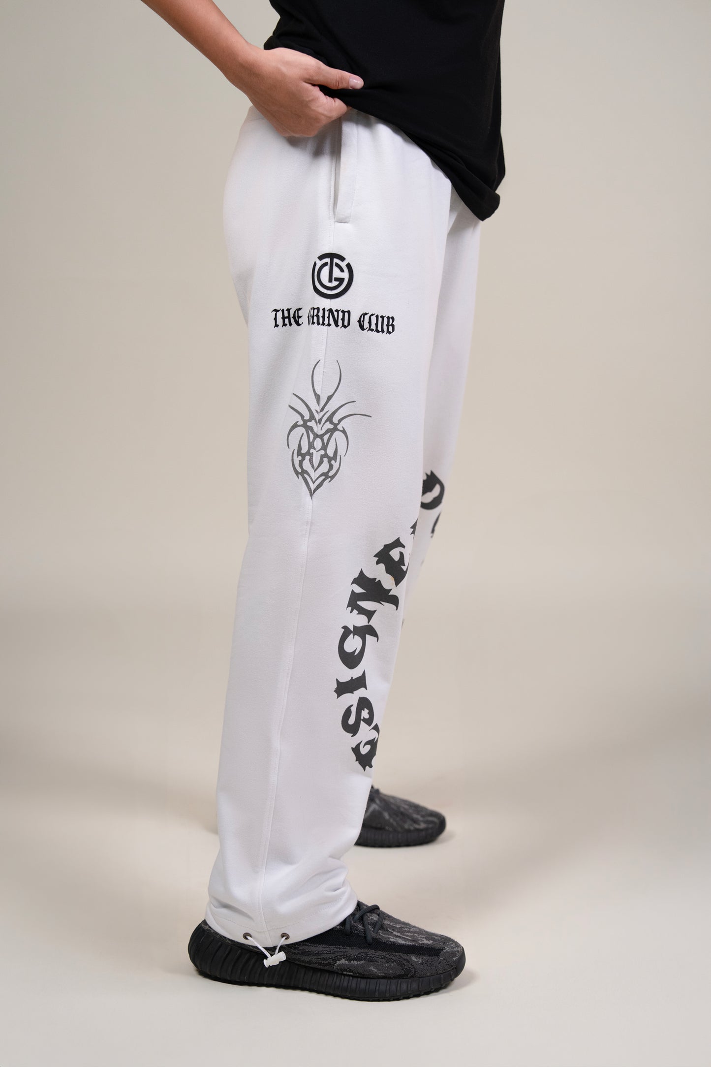 DESIGNED TO DOMINATE - WHITE JOGGER